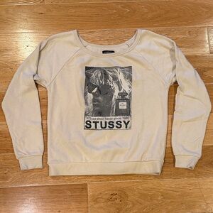 Stussy Off-White Graphic Sweatshirt